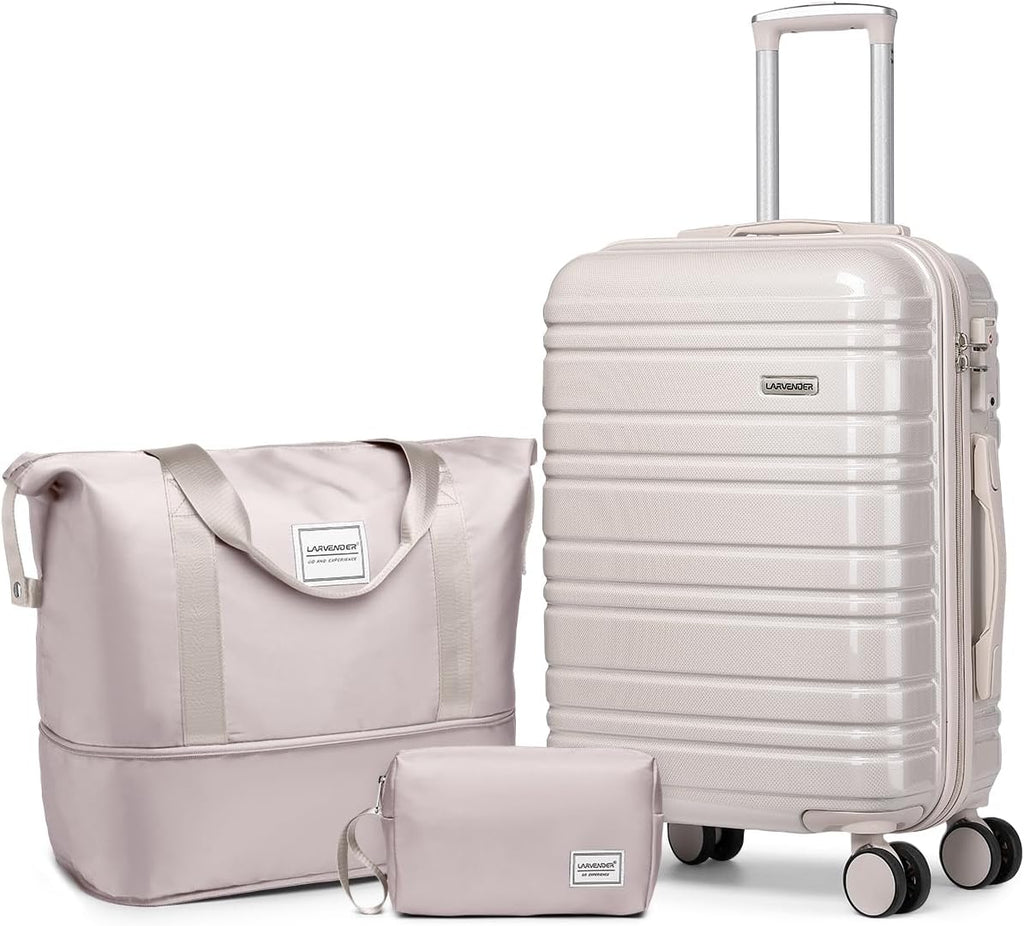 6-piece luggage set, expandable hardshell suitcase set with spinner wheels, lightweight rolling luggage set