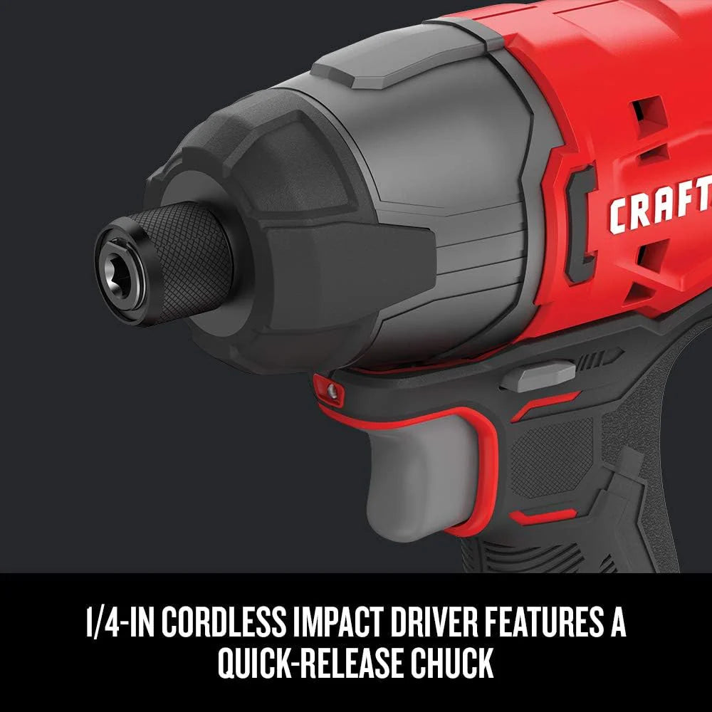 V20 MAX Cordless Drill and Impact Driver, Power Tool Combo Kit with 2 Batteries and Charger (CMCK200C2AM)