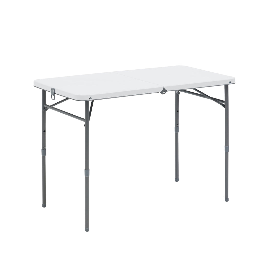 Mainstays 40 Adjustable Height Centerfold Folding Table, Black